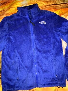 The North Face Plush Full-Zip Fleece Jacket - Blue